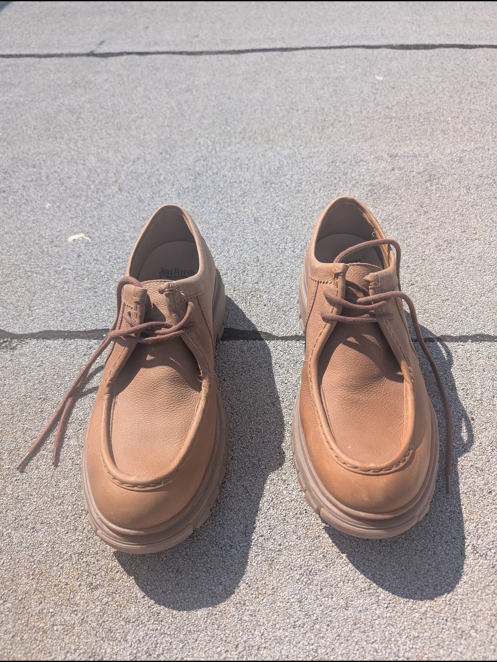 John Fluevog Lace Up Brown Size 11 Mens